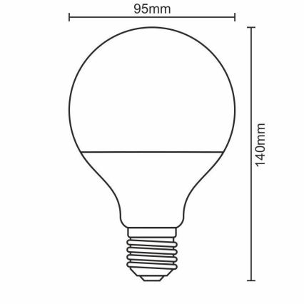 LED Žarulja E27/18W/165-265V 4000K