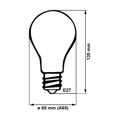 LED Žarulja E27/18W/230V 4200K