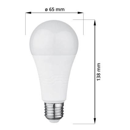 LED Žarulja E27/18W/230V 6000K 2000 lm