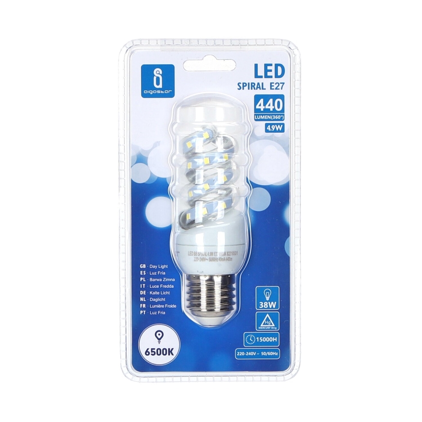 LED Žarulja E27/4,9W/230V 6500K - Aigostar