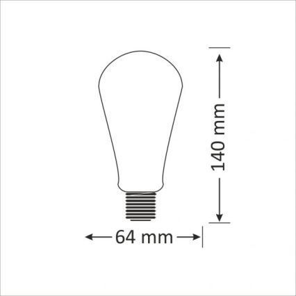 LED žarulja E27/4W/230V 2000K