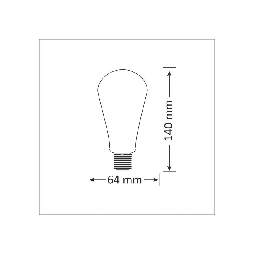 LED žarulja E27/4W/230V 2000K