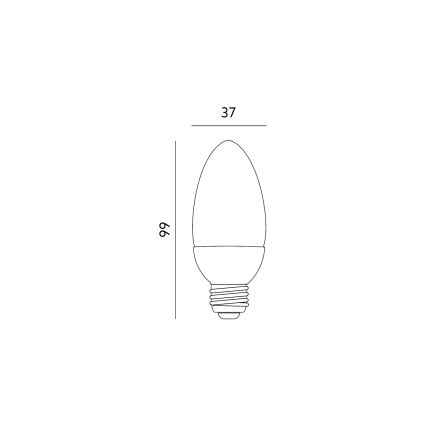 LED Žarulja E27/6W/230V 3000K