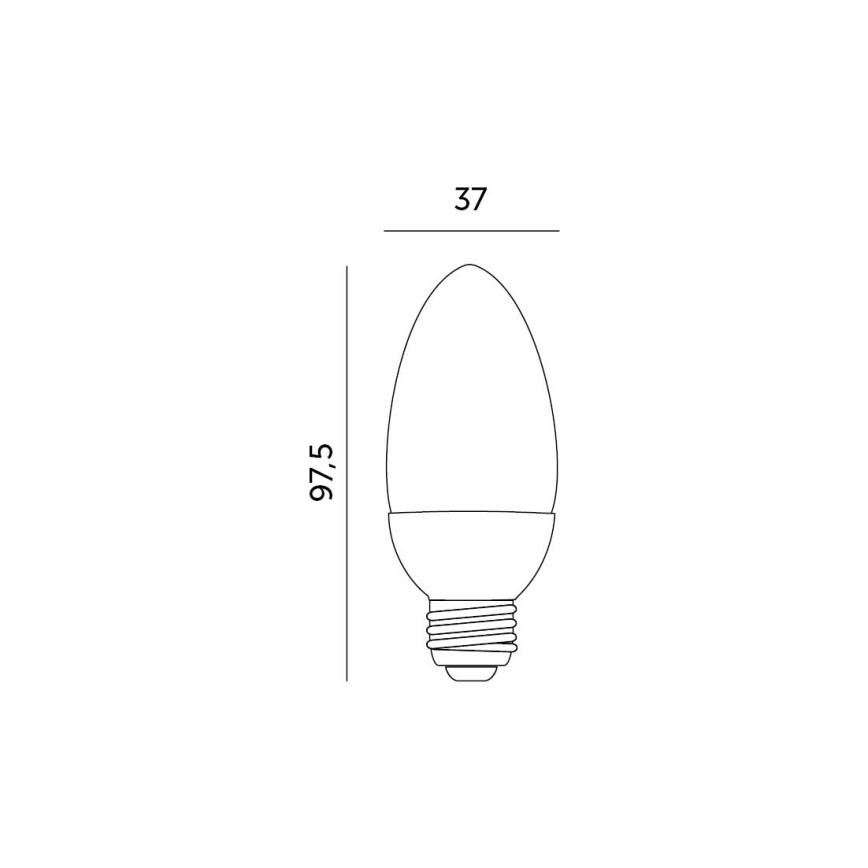LED Žarulja E27/7W/230V 3000K