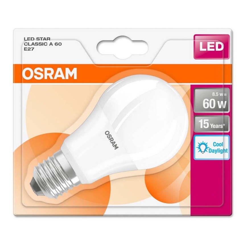 LED Žarulja E27/8,5W/230V 6500K - Osram