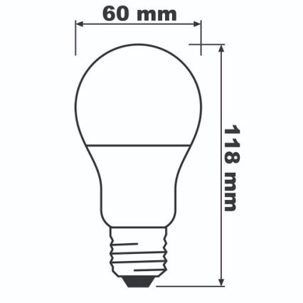 LED Žarulja ECO E27/13W/230V 2700K 1521lm