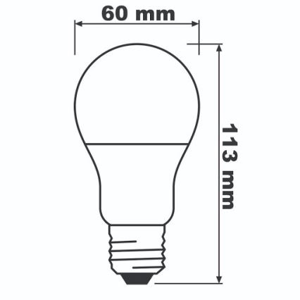 LED Žarulja ECO E27/8,5W/230V 2700K 806lm