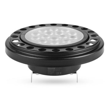 LED Žarulja ECOLINE AR111 G53/12W/12V 3000K 30° crna - Brilagi