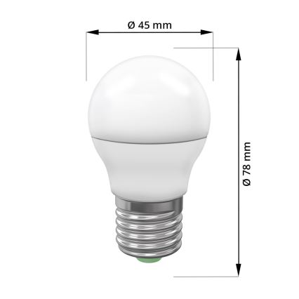 LED Žarulja ECOLINE G45 E27/7W/230V 3000K - Brilagi