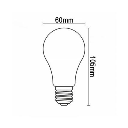 LED Žarulja FILAMENT A60 E27/12W/230V 330° 3000K