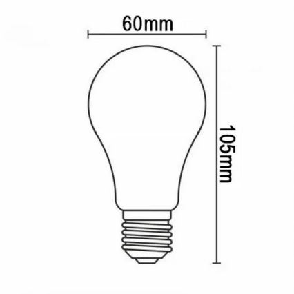LED Žarulja FILAMENT A60 E27/12W/230V 330° 4000K