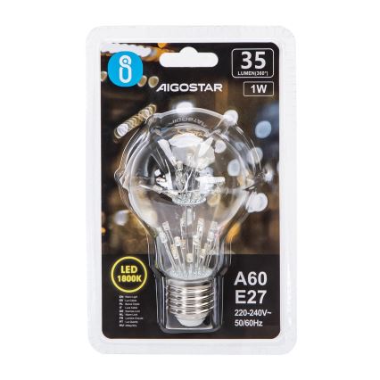 LED Žarulja FILAMENT A60 E27/1W/230V 1800K - Aigostar