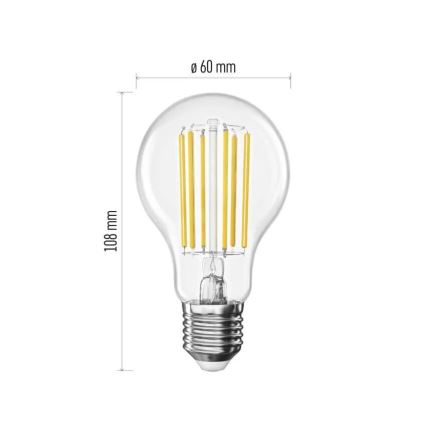 LED Žarulja FILAMENT A60 E27/7,2W/230V 4000K