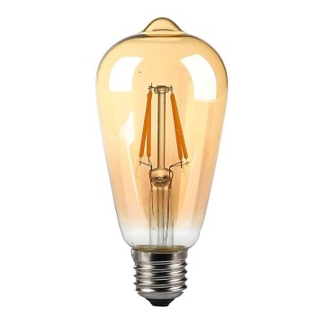 LED Žarulja FILAMENT AMBER ST64 E27/8W/230V 2200K