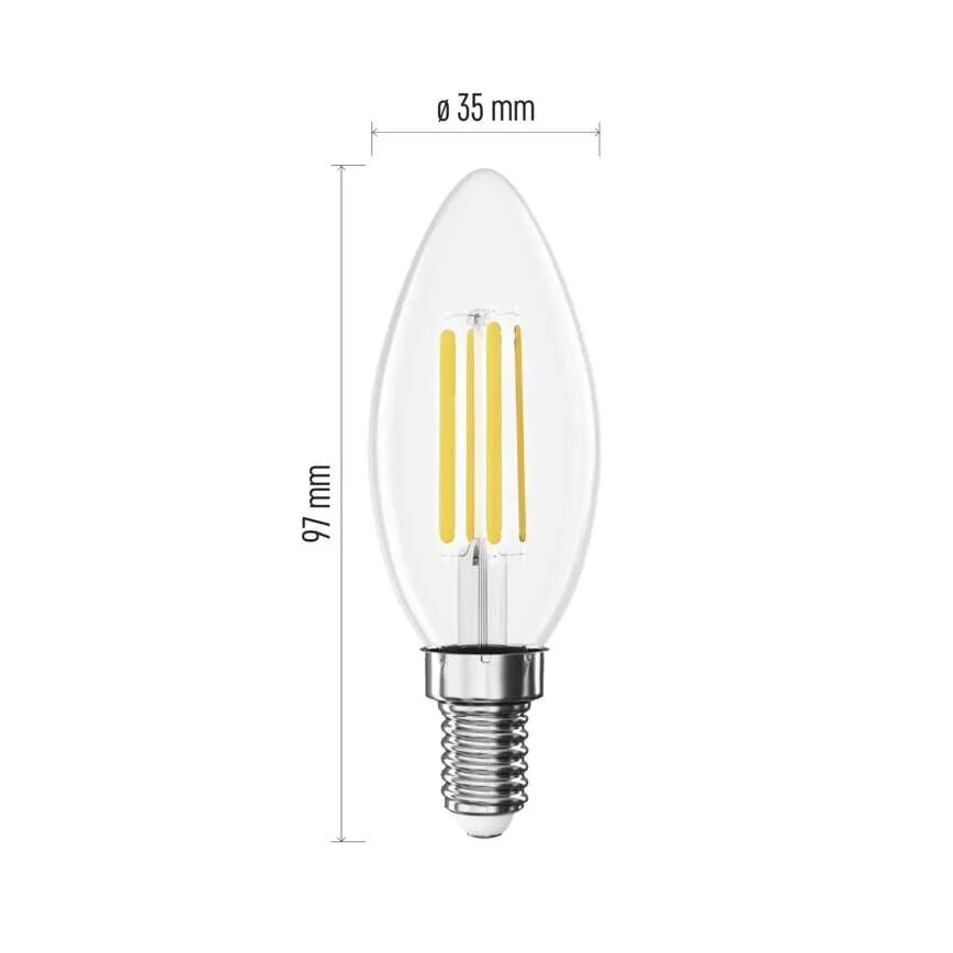 LED Žarulja FILAMENT E14/3,8W/230V 2700K