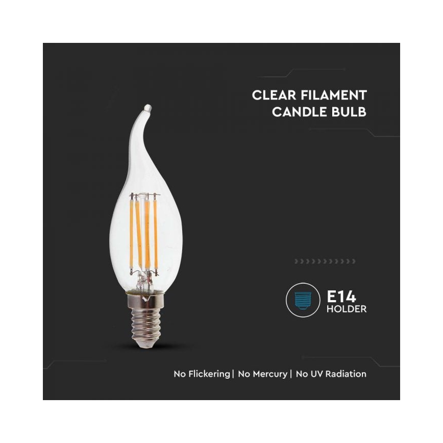 LED žarulja FILAMENT E14/4W/230V 4000K