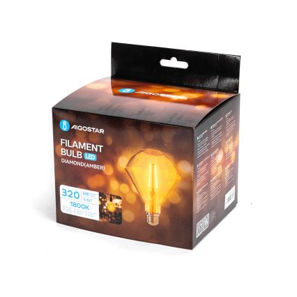 LED Žarulja FILAMENT E27/4W/230V 1800K diamant - Aigostar