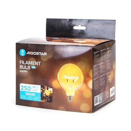 LED Žarulja FILAMENT E27/4W/230V 1800K happy - Aigostar