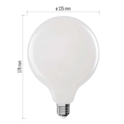 LED Žarulja FILAMENT G125 E27/18W/230V 4000K
