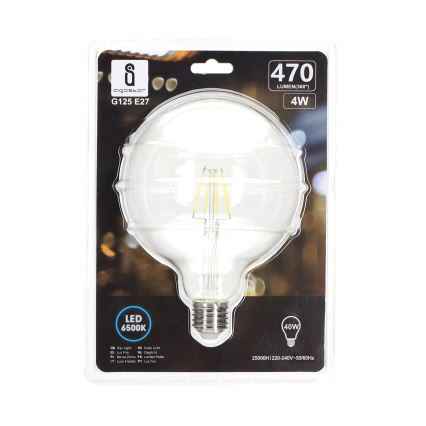 LED Žarulja FILAMENT G125 E27/4W/230V 6500K - Aigostar