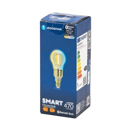 LED Prigušiva žarulja FILAMENT MESH Smart G45 E14/4,5W/230V 2700-6500K - Aigostar