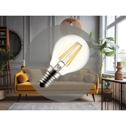 LED Žarulja FILAMENT G45 E14/6W/230V 3000K