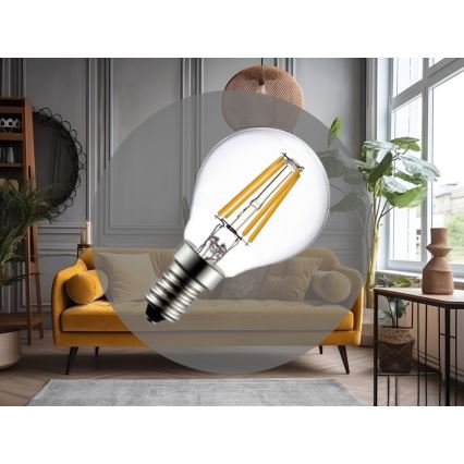 LED Žarulja FILAMENT G45 E14/6W/230V 3000K