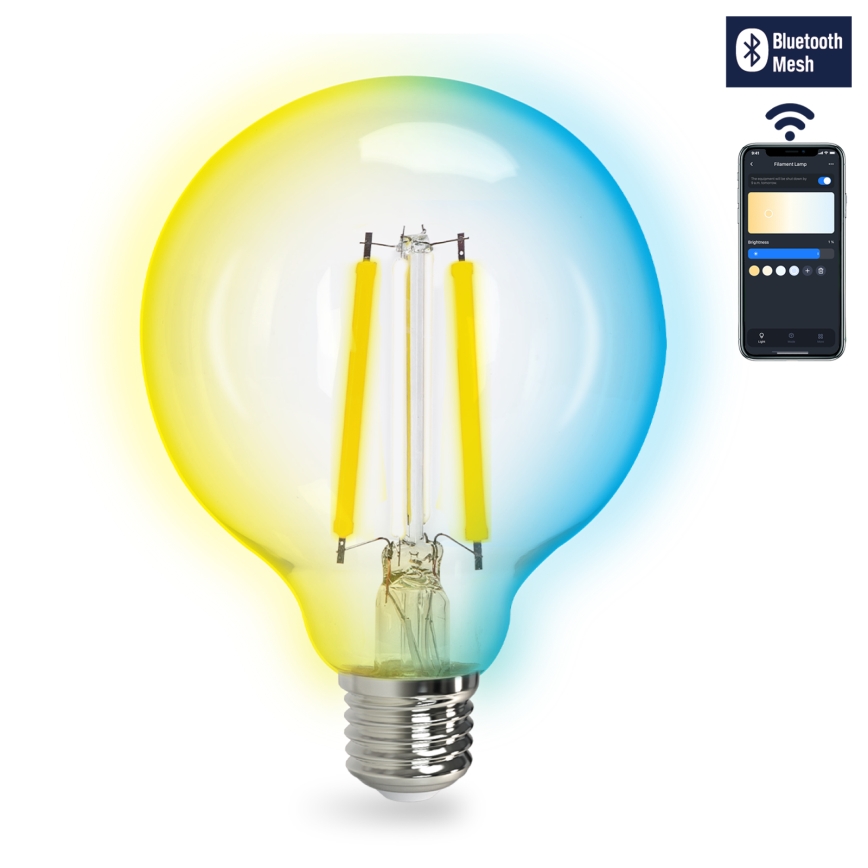 LED Prigušiva žarulja FILAMENT MESH Smart G95 E27/6W/230V 2700-6500K - Aigostar
