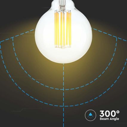 LED Žarulja FILAMENT G95 E27/6W/230V 3000K