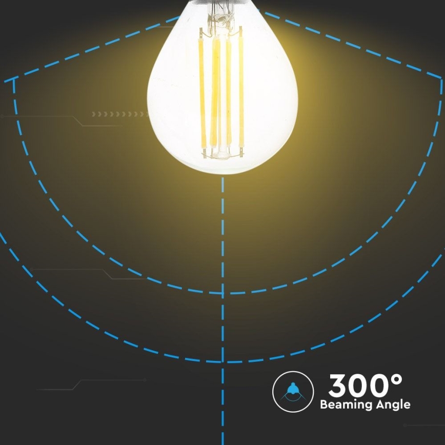 LED Žarulja FILAMENT P45 E14/4W/230V 4000K