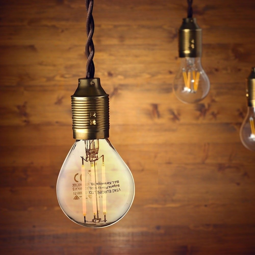 LED Žarulja FILAMENT P45 E14/6W/230V 2700K
