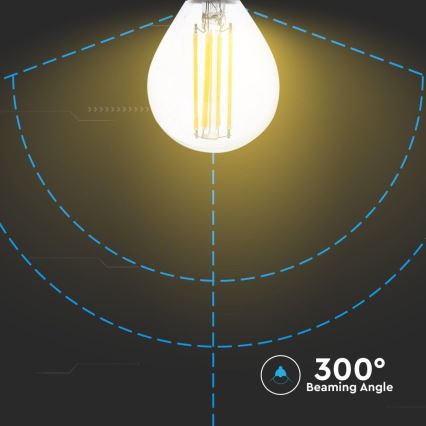 LED Žarulja FILAMENT P45 E14/6W/230V 2700K