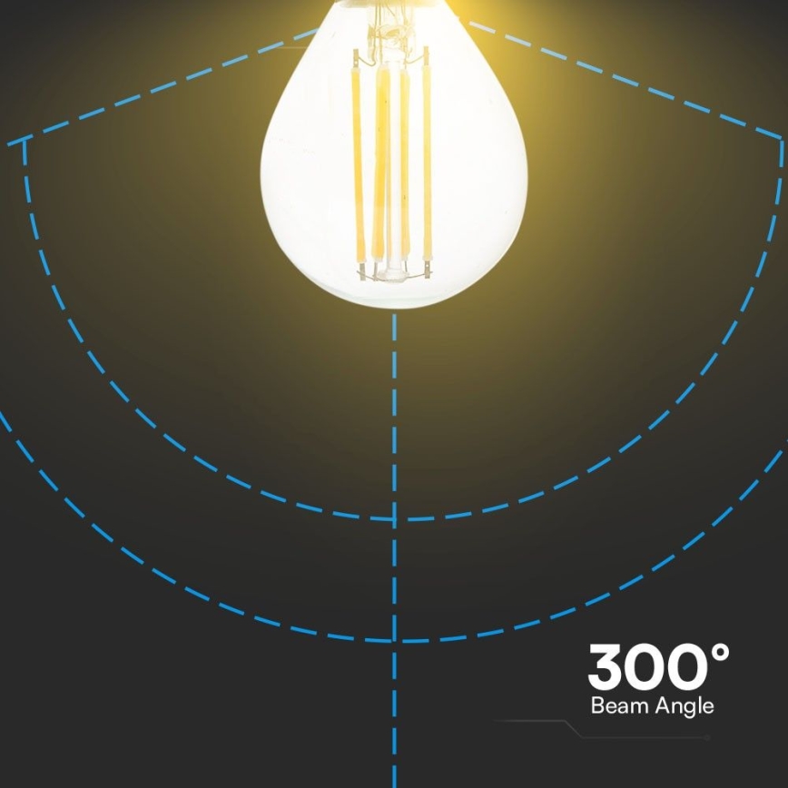 LED Žarulja FILAMENT P45 E14/6W/230V 4000K