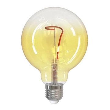 LED Žarulja FILAMENT SHAPE G95 E27/4W/230V 1800K žuta