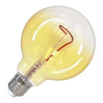 LED Žarulja FILAMENT SHAPE G95 E27/4W/230V 1800K žuta