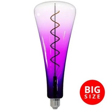 LED Žarulja FILAMENT SHAPE T110 E27/5W/230V 1800K ljubičasta