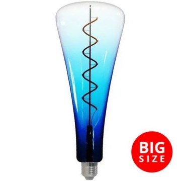 LED Žarulja FILAMENT SHAPE T110 E27/5W/230V 1800K plava