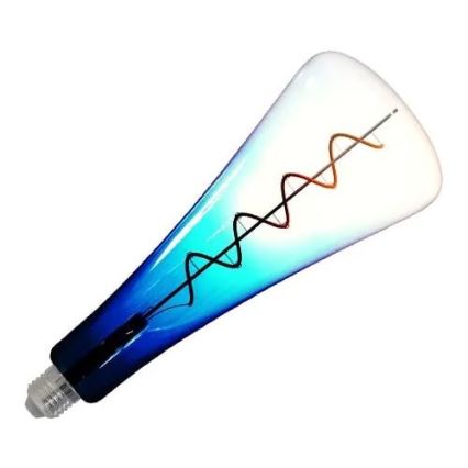 LED Žarulja FILAMENT SHAPE T110 E27/5W/230V 1800K plava