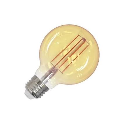 LED Žarulja FILAMENT SLIM VINTAGE G80 E27/4,5W/230V 1800K