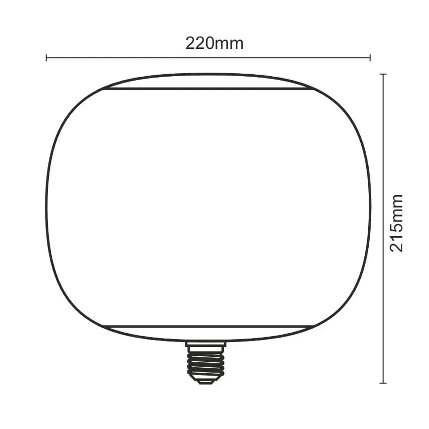 LED Žarulja FILAMENT SMOKE T220 E27/4W/230V 1800K