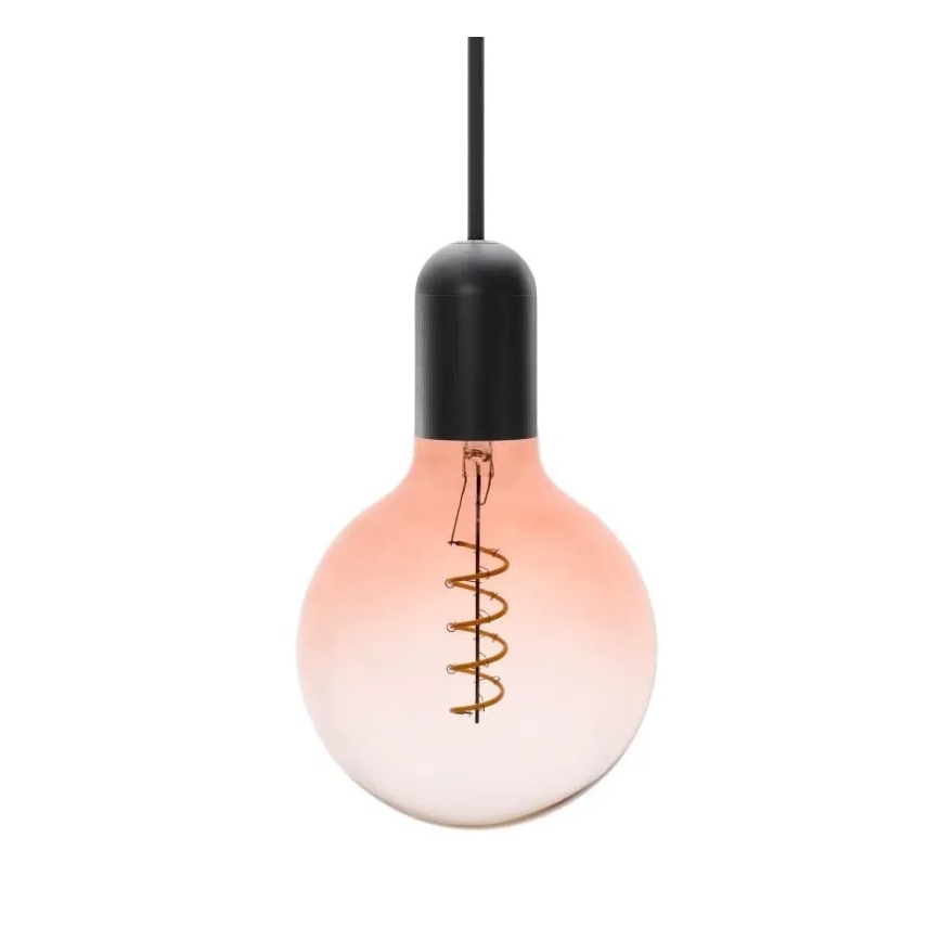 LED Žarulja FILAMENT SPIRAL G125 E27/4W/230V 2000K ružičasta