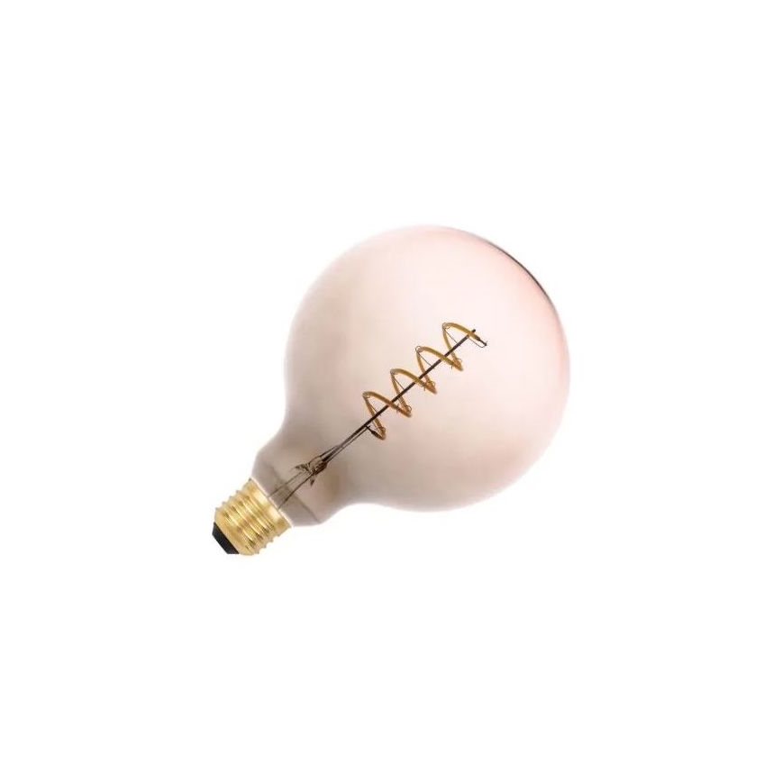 LED Žarulja FILAMENT SPIRAL G125 E27/4W/230V 2000K siva/ružičasta