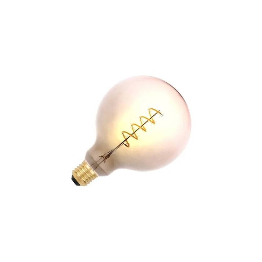 LED Žarulja FILAMENT SPIRAL G125 E27/4W/230V 2000K siva/ružičasta