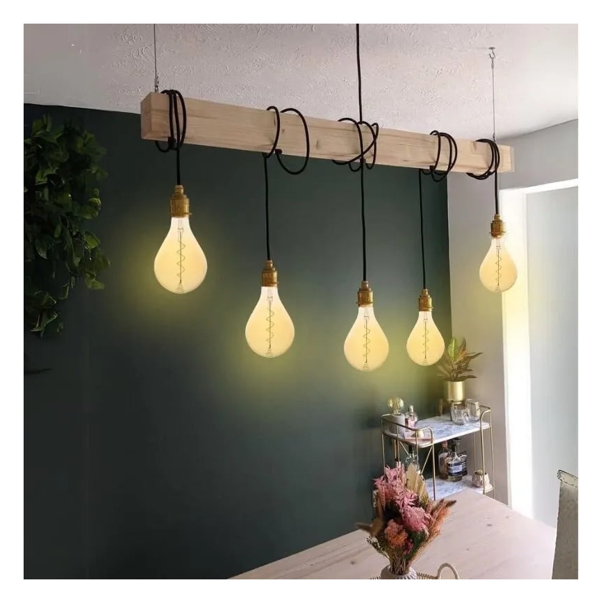 LED Žarulja FILAMENT SPIRAL VINTAGE A165 E27/4W/230V 2000K