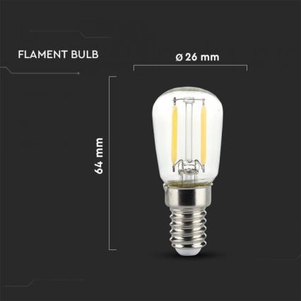 LED žarulja FILAMENT ST26 E14/2W/230V 3000K