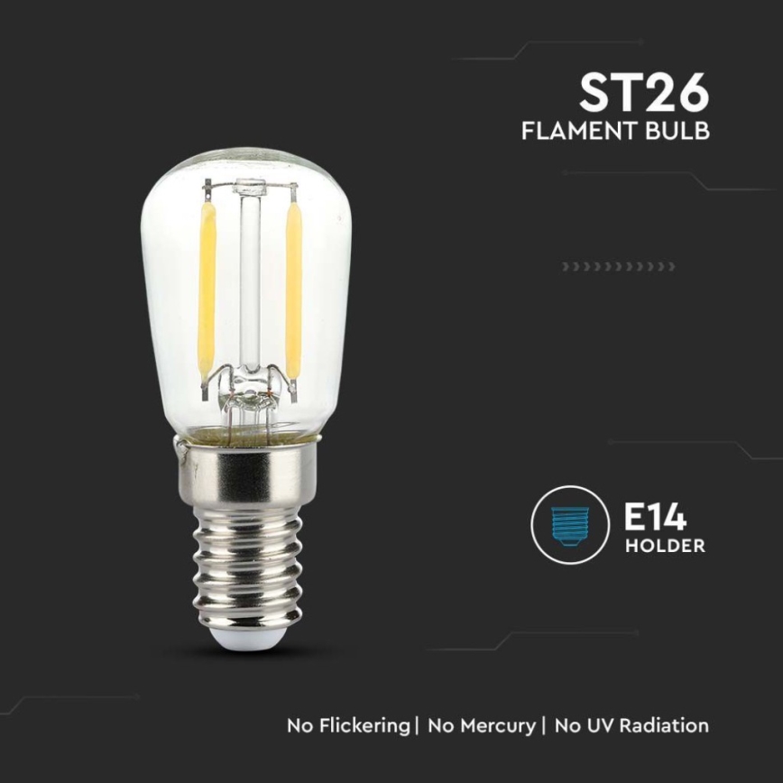 LED žarulja FILAMENT ST26 E14/2W/230V 4000K
