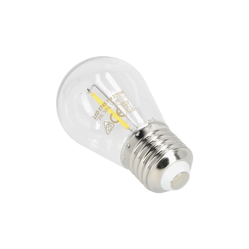 LED Žarulja FILAMENT ST45 E27/1W/230V 2700K