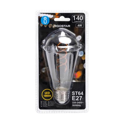 LED Žarulja FILAMENT ST64 E27/4W/230V 1800K - Aigostar