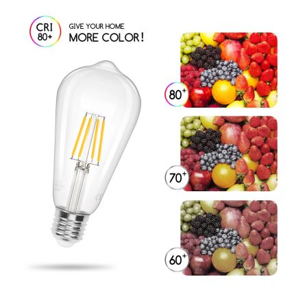 LED Žarulja FILAMENT ST64 E27/4W/230V 2700K - Aigostar