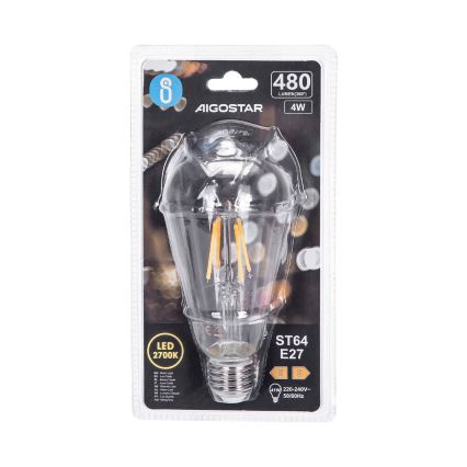 LED Žarulja FILAMENT ST64 E27/4W/230V 2700K - Aigostar